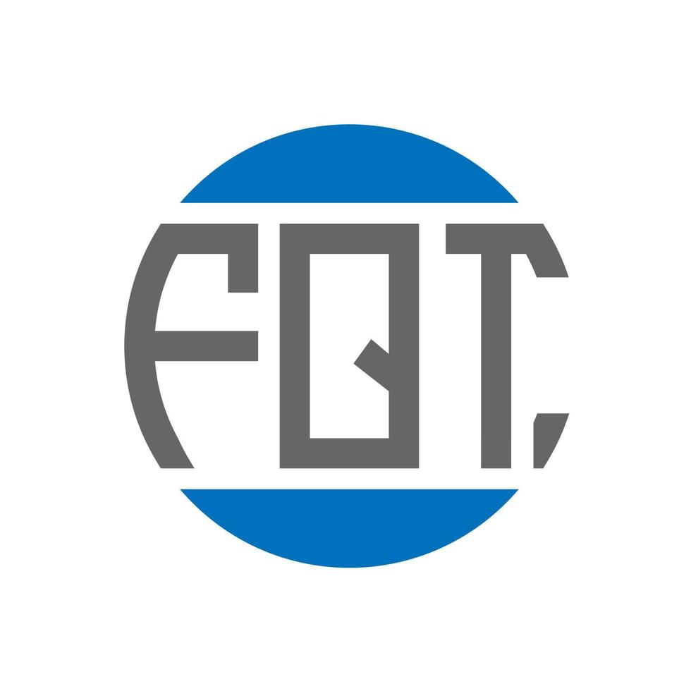 fqt brev logotyp design på vit bakgrund. fqt kreativ initialer cirkel logotyp begrepp. fqt brev design. vektor