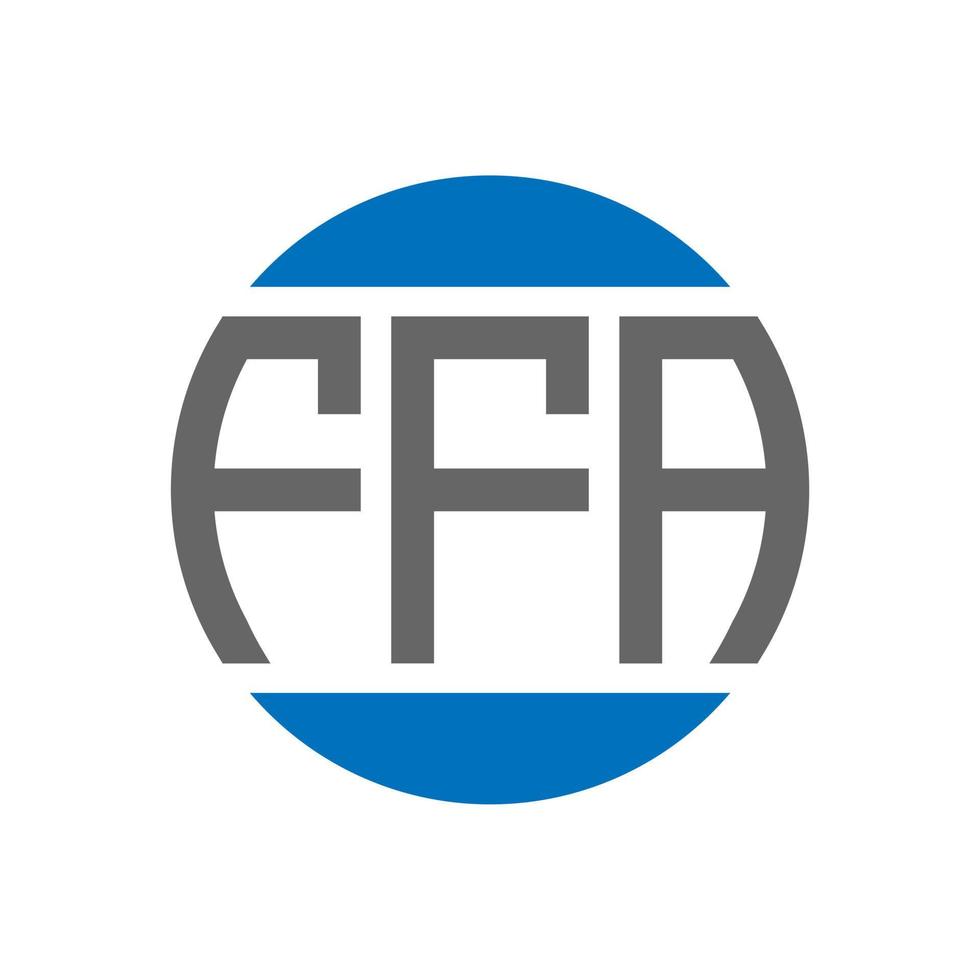 ffa brev logotyp design på vit bakgrund. ffa kreativ initialer cirkel logotyp begrepp. ffa brev design. vektor