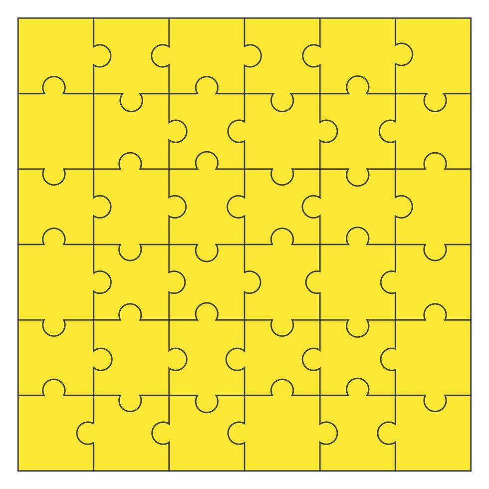 Puzzle-Vektorleerzeichenvorlagen und bunte Muster 36 Teile vektor