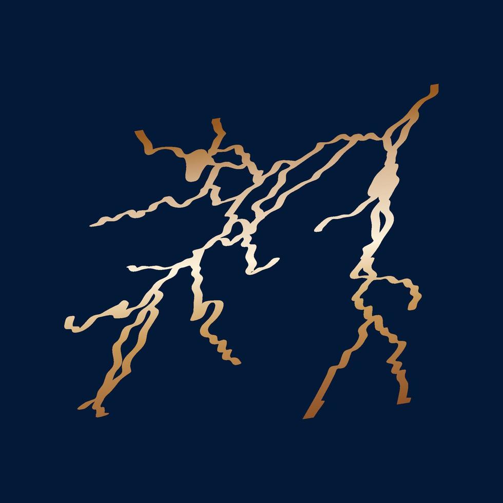 guld kintsugi omslag design vektor. lyx gyllene marmor textur. spricka och bruten jord mönster för vägg konst, Hem dekoration, skriva ut och tapet. vektor