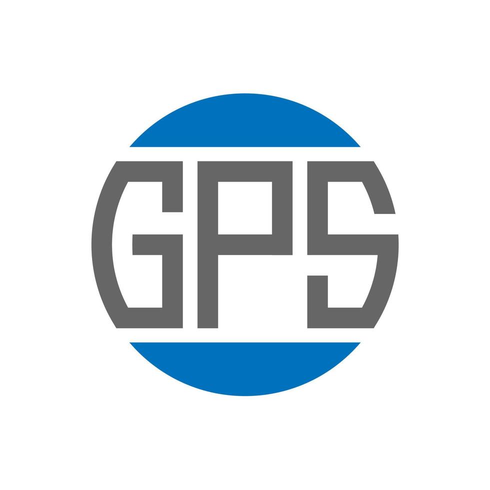 gps brev logotyp design på vit bakgrund. gps kreativ initialer cirkel logotyp begrepp. gps brev design. vektor