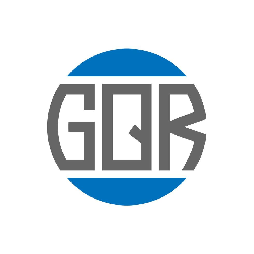 gqr brev logotyp design på vit bakgrund. gqr kreativ initialer cirkel logotyp begrepp. gqr brev design. vektor