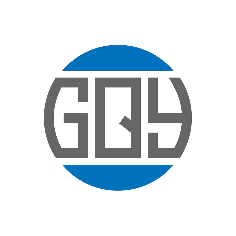 gqy brev logotyp design på vit bakgrund. gqy kreativ initialer cirkel logotyp begrepp. gqy brev design. vektor