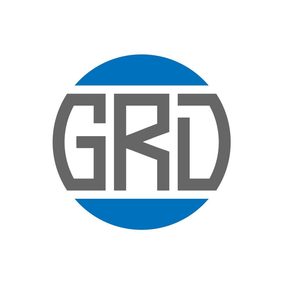 grd brev logotyp design på vit bakgrund. grd kreativ initialer cirkel logotyp begrepp. grd brev design. vektor
