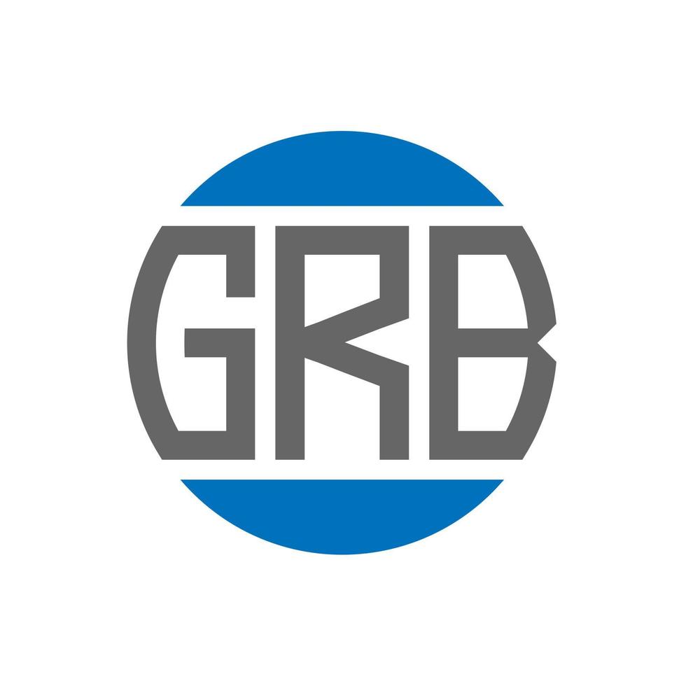 grb brev logotyp design på vit bakgrund. grb kreativ initialer cirkel logotyp begrepp. grb brev design. vektor