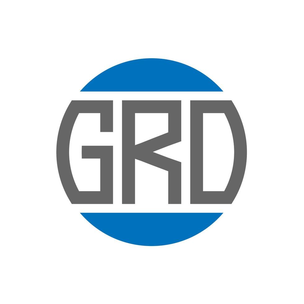 gro brev logotyp design på vit bakgrund. gro kreativ initialer cirkel logotyp begrepp. gro brev design. vektor