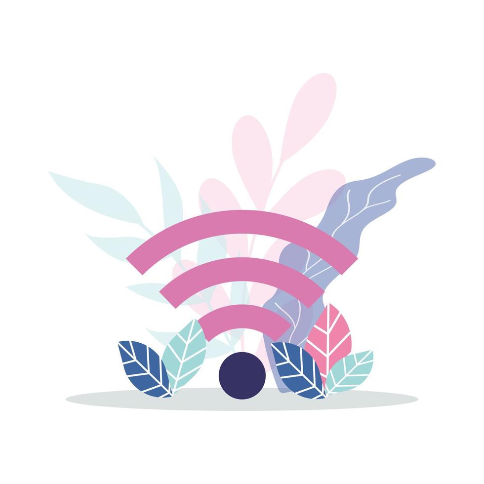 Wi-Fi begrepp platt vektor illustration