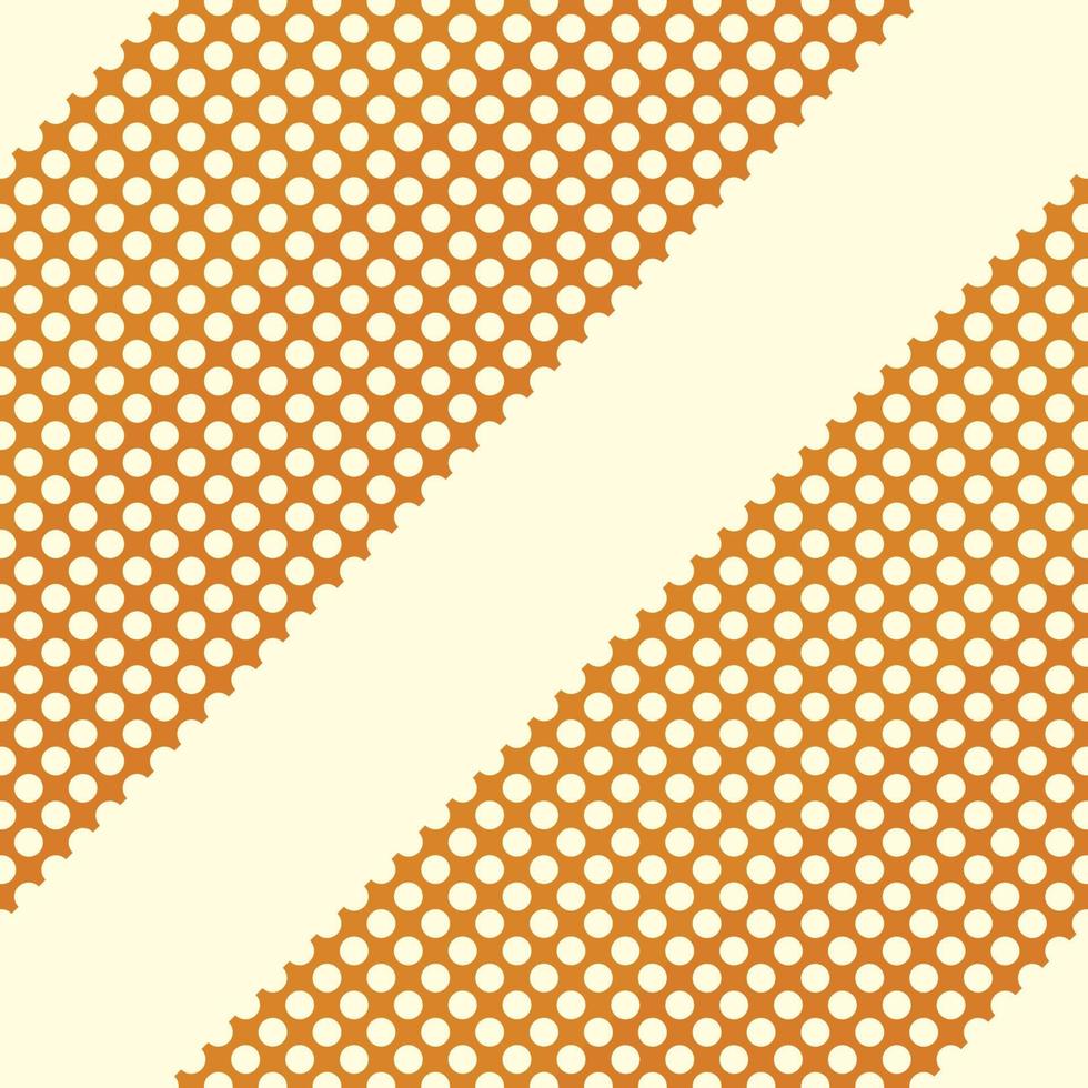 niedlicher nahtloser Vektor abstrakter Hintergrund Stoffmuster Punkt Kreis geometrisch rostig Grill Gittermuster braun gold Farbverlauf wie Rost unterschiedlicher Größe symmetrisches Layout Illustration.