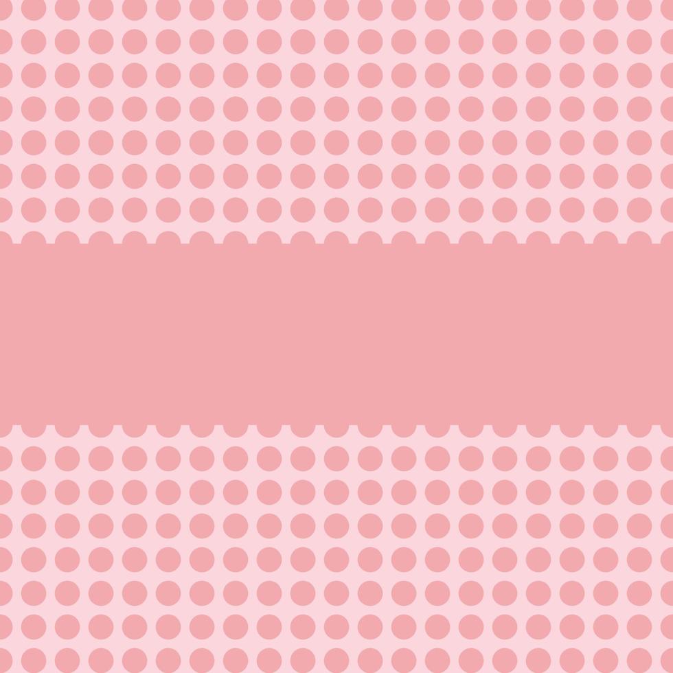 niedlicher nahtloser Vektor abstrakter Hintergrund Stoffmuster Punktkreis geometrische Grillgittermuster cremefarbene rosa Farbe Pastellton Tischgröße symmetrisch. Stoffmuster oder Tapetenillustration.