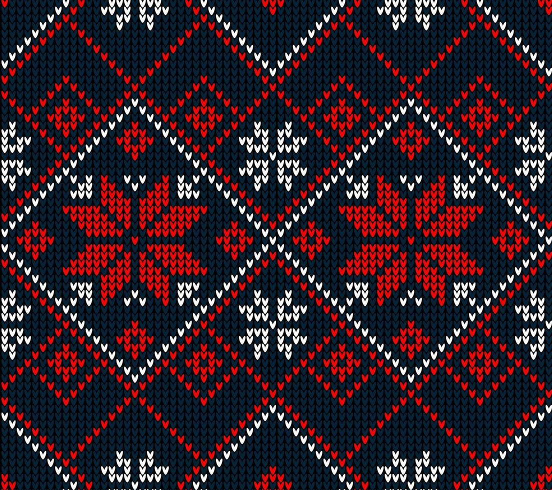 stickat jul och ny år mönster. ull stickning Tröja design. tapet omslag papper textil- skriva ut. vektor