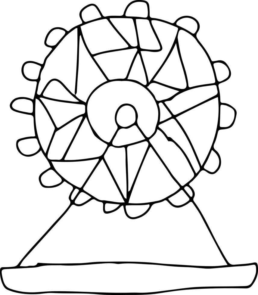 Vergnügungspark-Symbol. Piktogramm-Symbol. vektor