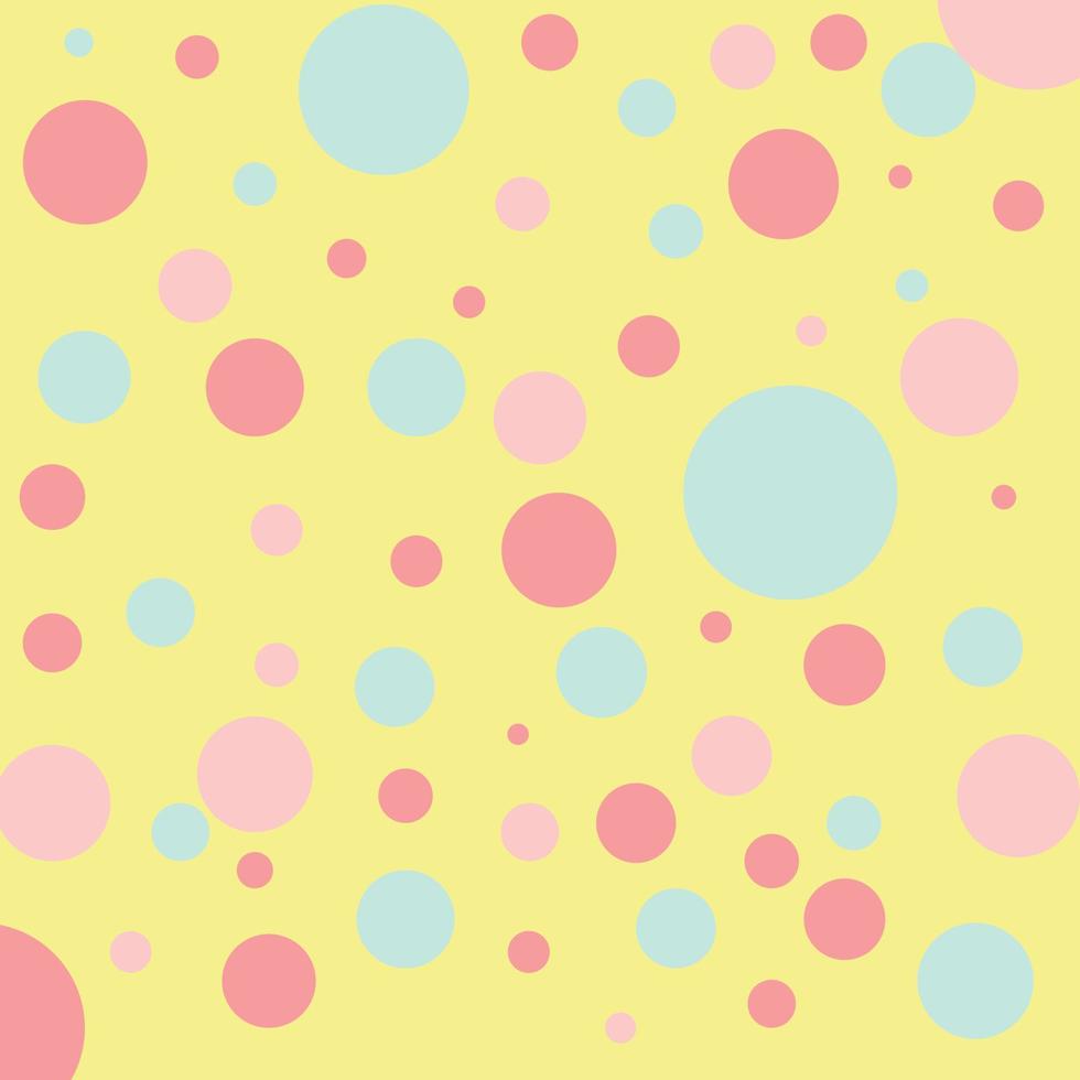 isolerat Flerfärgad polka punkt mönster vektor