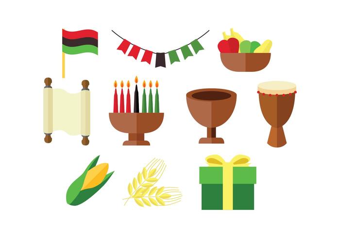 Kostenlose Kwanzaa Bunte Icon Vektor