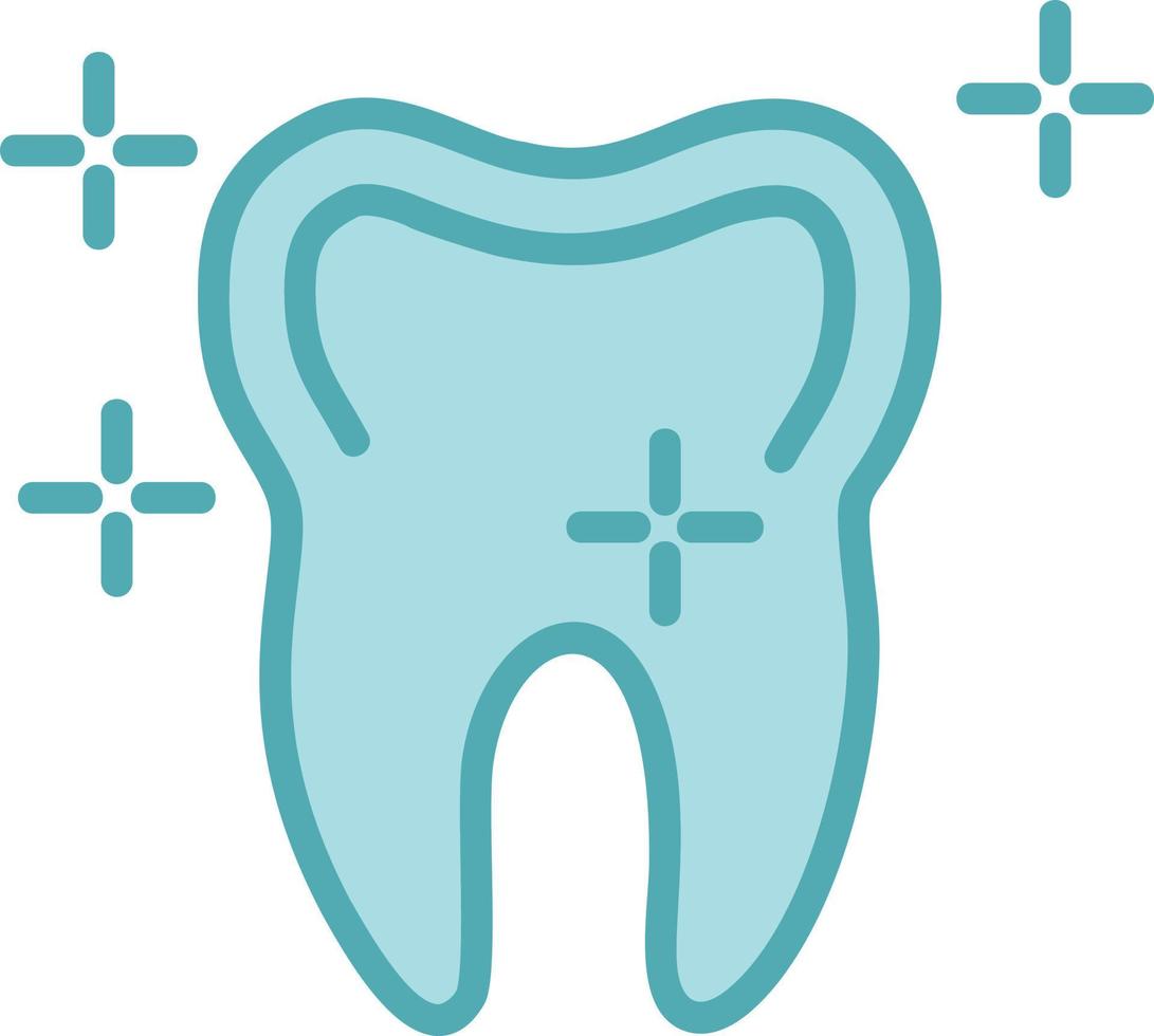 färsk tand vektor ikon