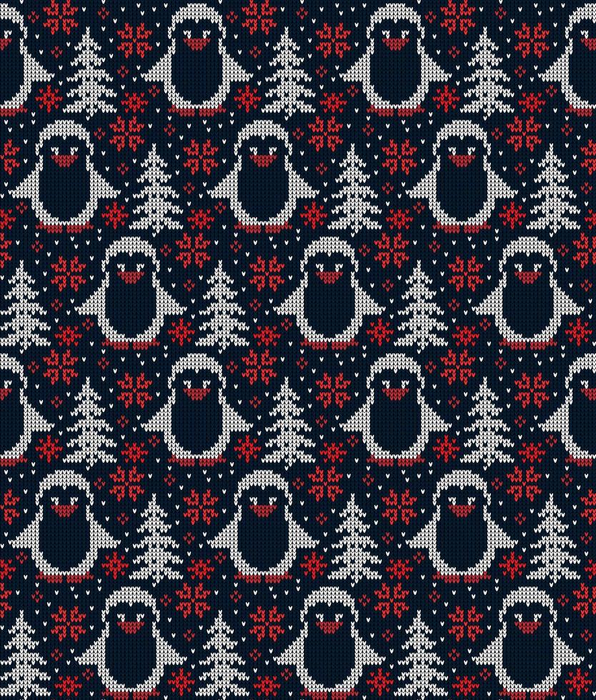 stickat jul och ny år mönster. ull stickning Tröja design. tapet omslag papper textil- skriva ut. eps 10 vektor