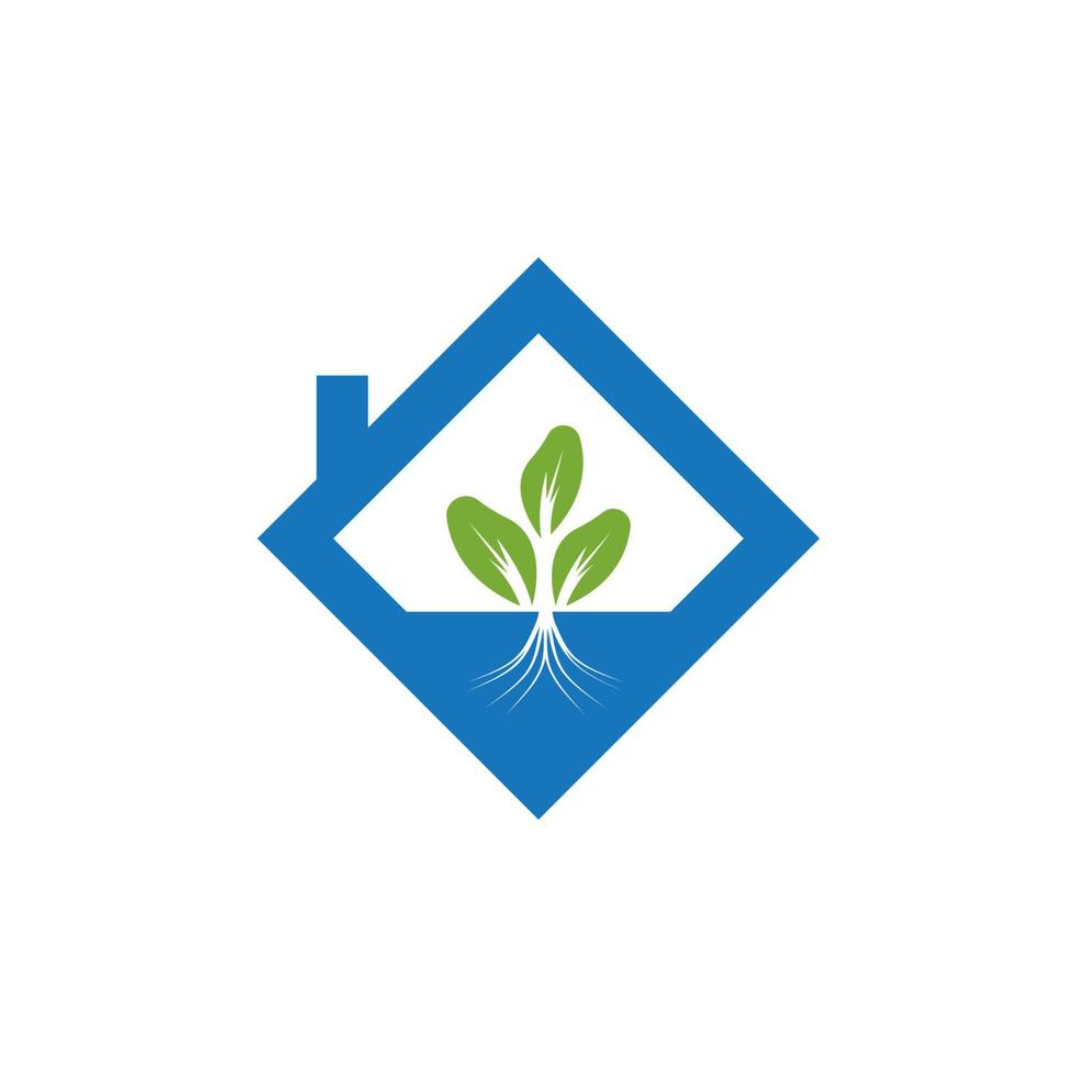 hydroponische Logo-Vektorvorlage Illustration vektor