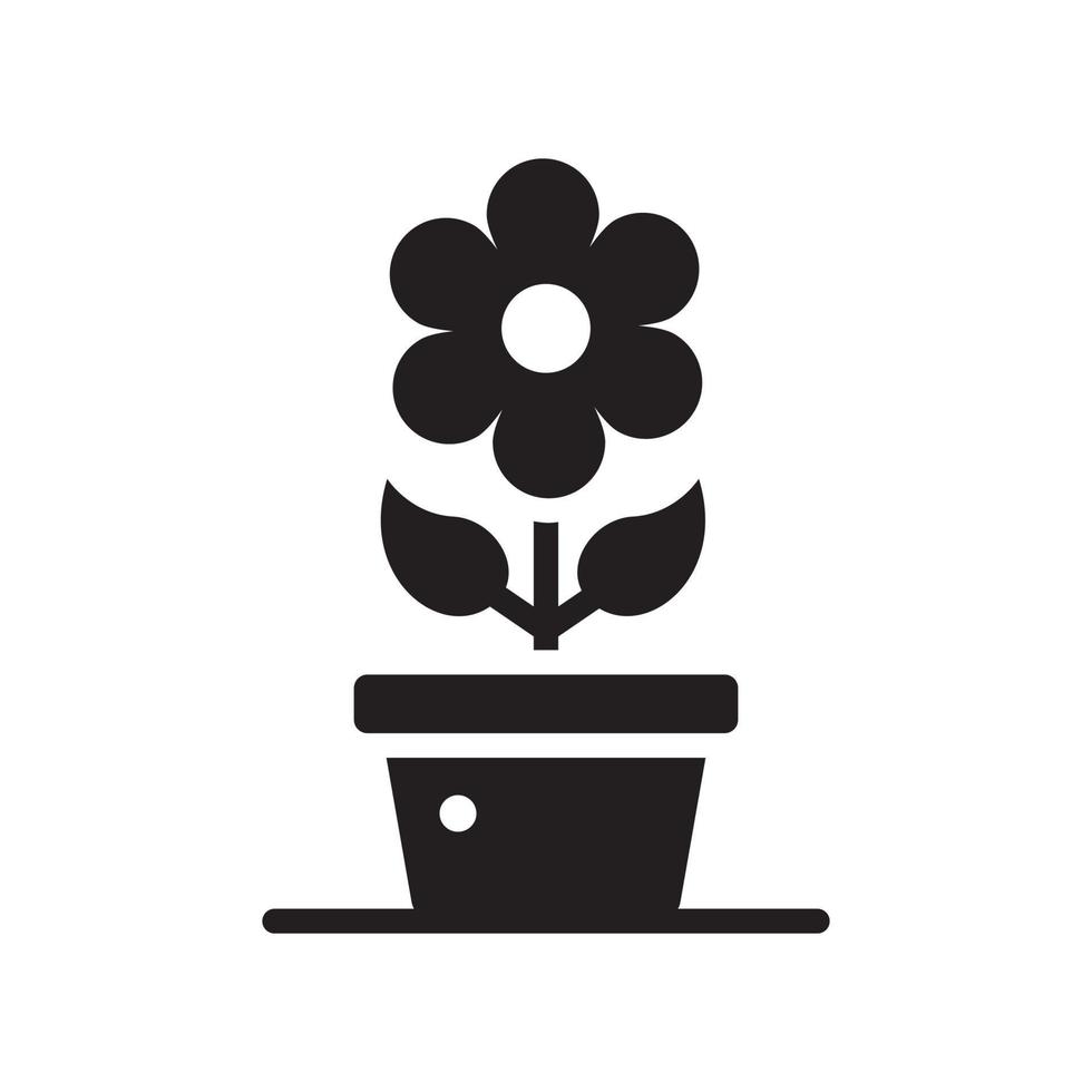 Pflanzen Vektor solide Symbol Stil Illustration. eps 10-Datei