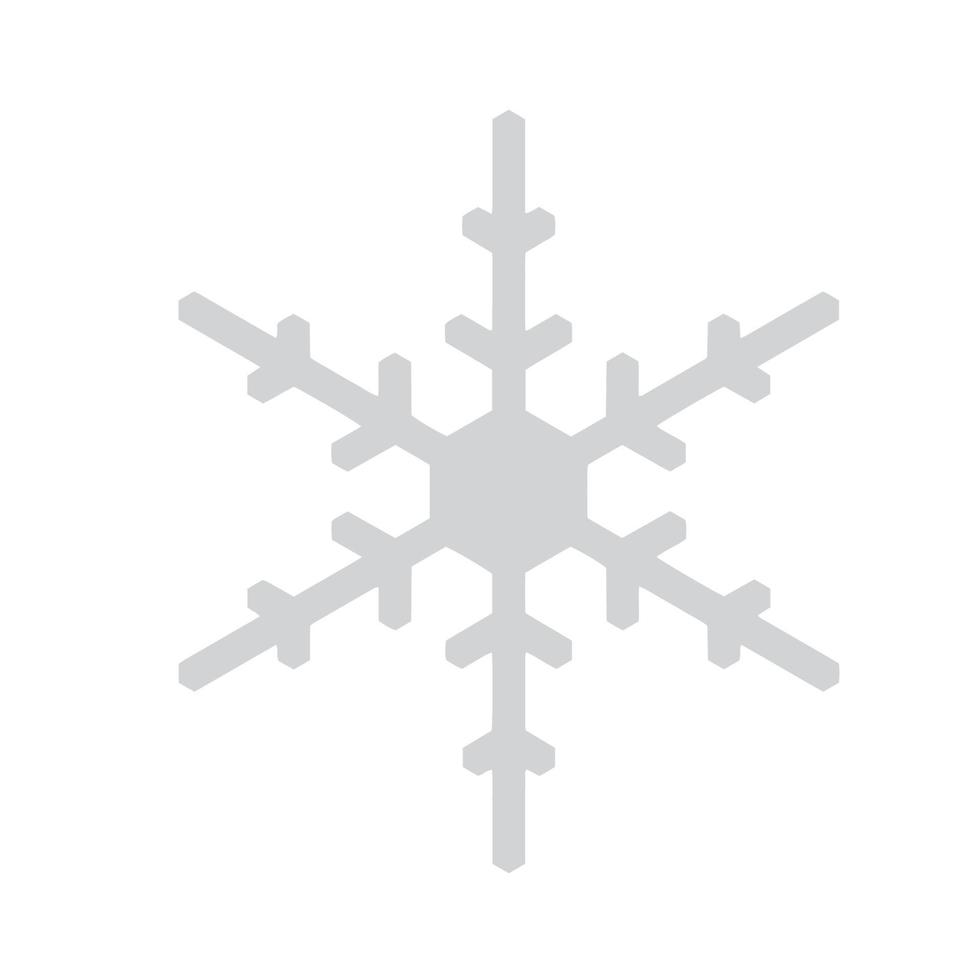 Vektor-Schneeflocke-Symbol. Illustration für das Web vektor