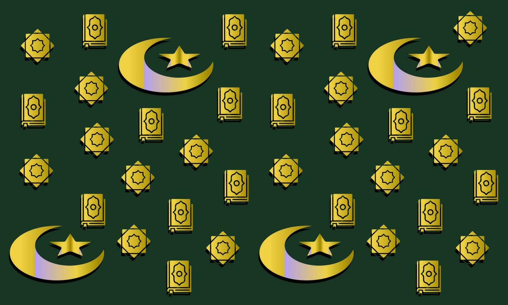 Ramadhan-Hintergrundmuster. mit goldener islamischer Verzierung. Vorlagenbanner, Poster, Karte vektor