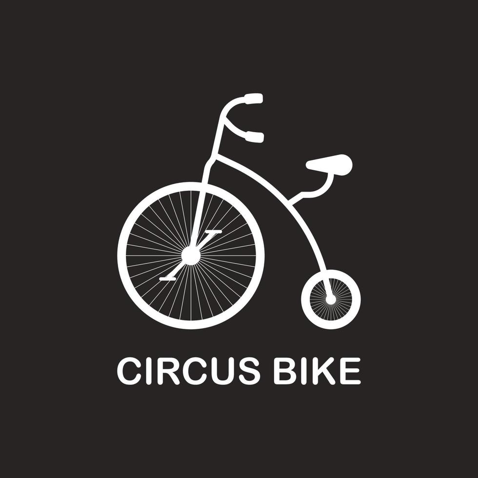 Zirkus-Fahrrad-Symbol vektor