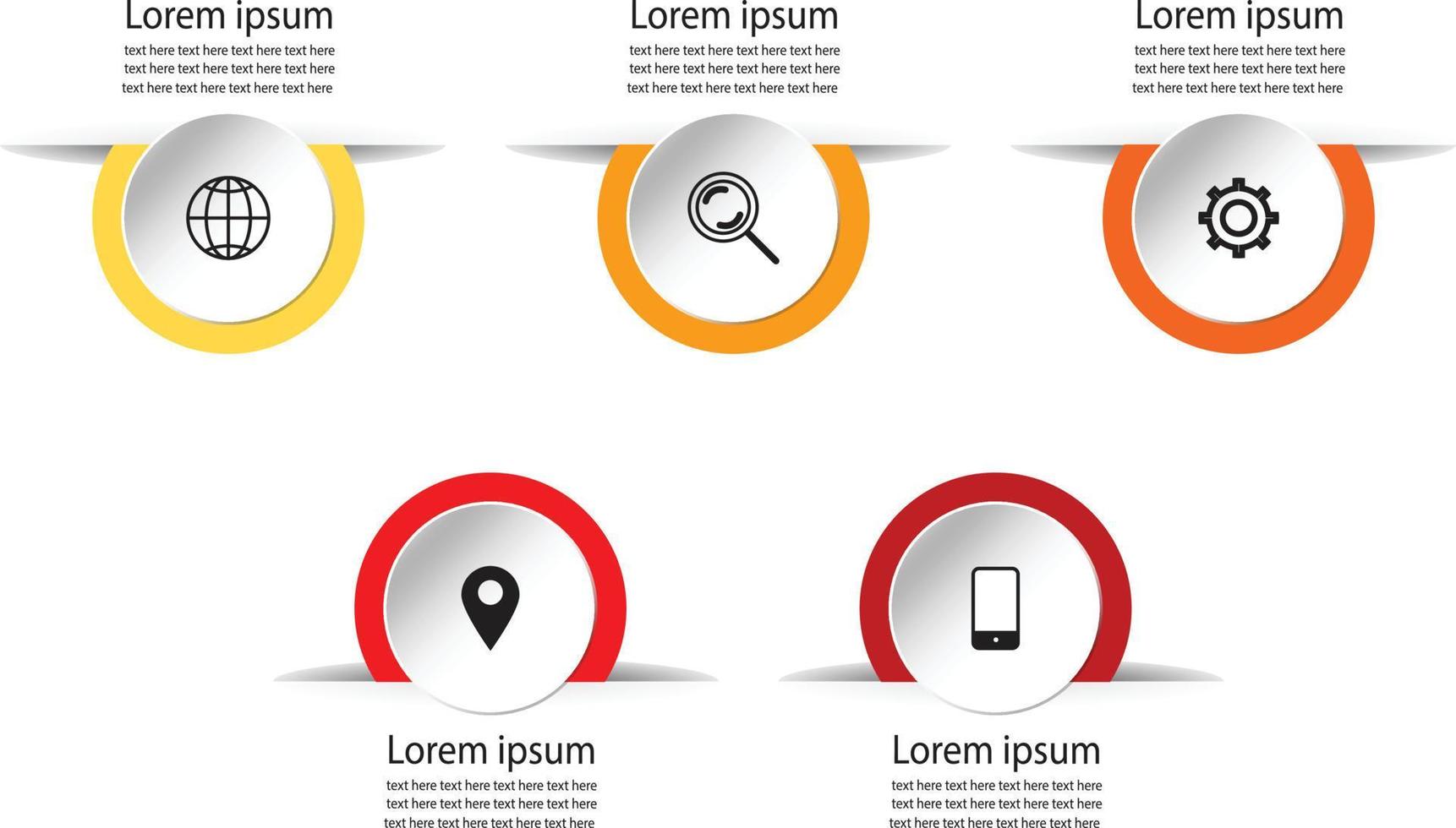 infographics element mall för Evolution serier, diagram, kreativ baner. vektor