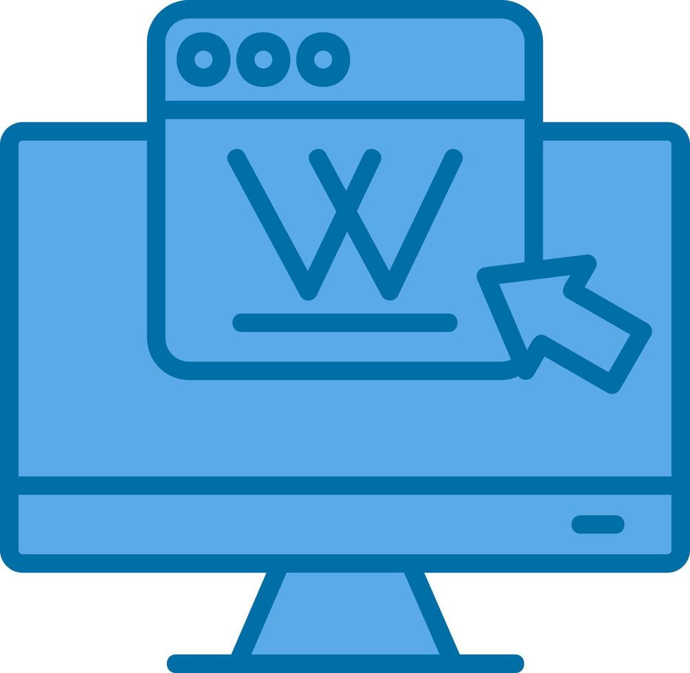 Wikipedia-Vektor-Icon-Design vektor