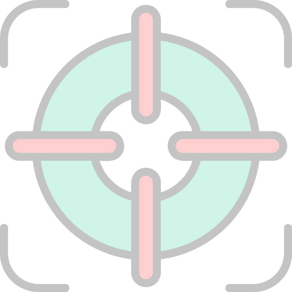 Fokus-Vektor-Icon-Design vektor