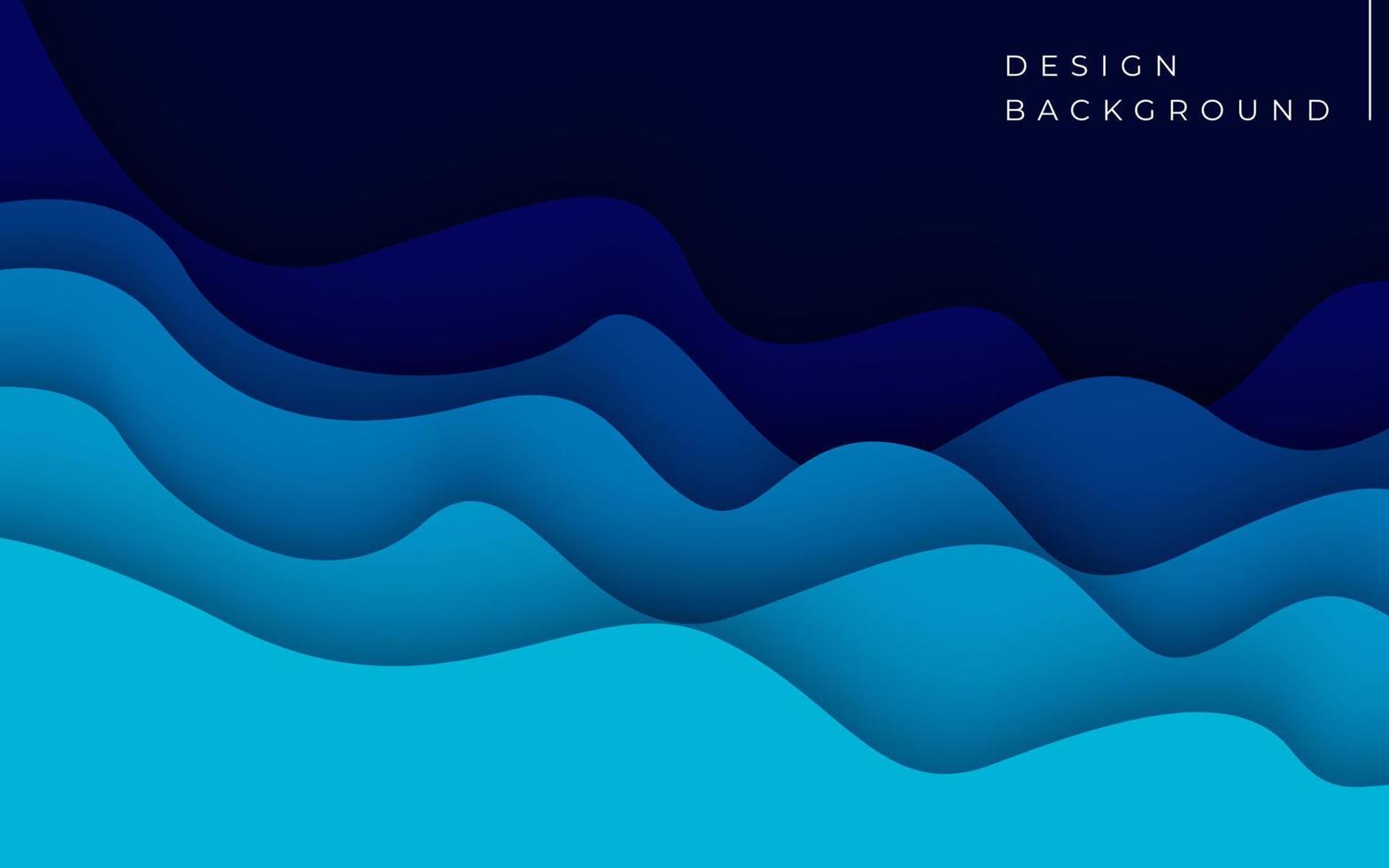 mehrschichtige blaue textur 3d-papierschnittschichten im farbverlaufsvektorbanner. abstraktes Papierschnitt-Kunsthintergrunddesign für Website-Vorlage. Topographie-Kartenkonzept oder glatter Origami-Papierschnitt vektor