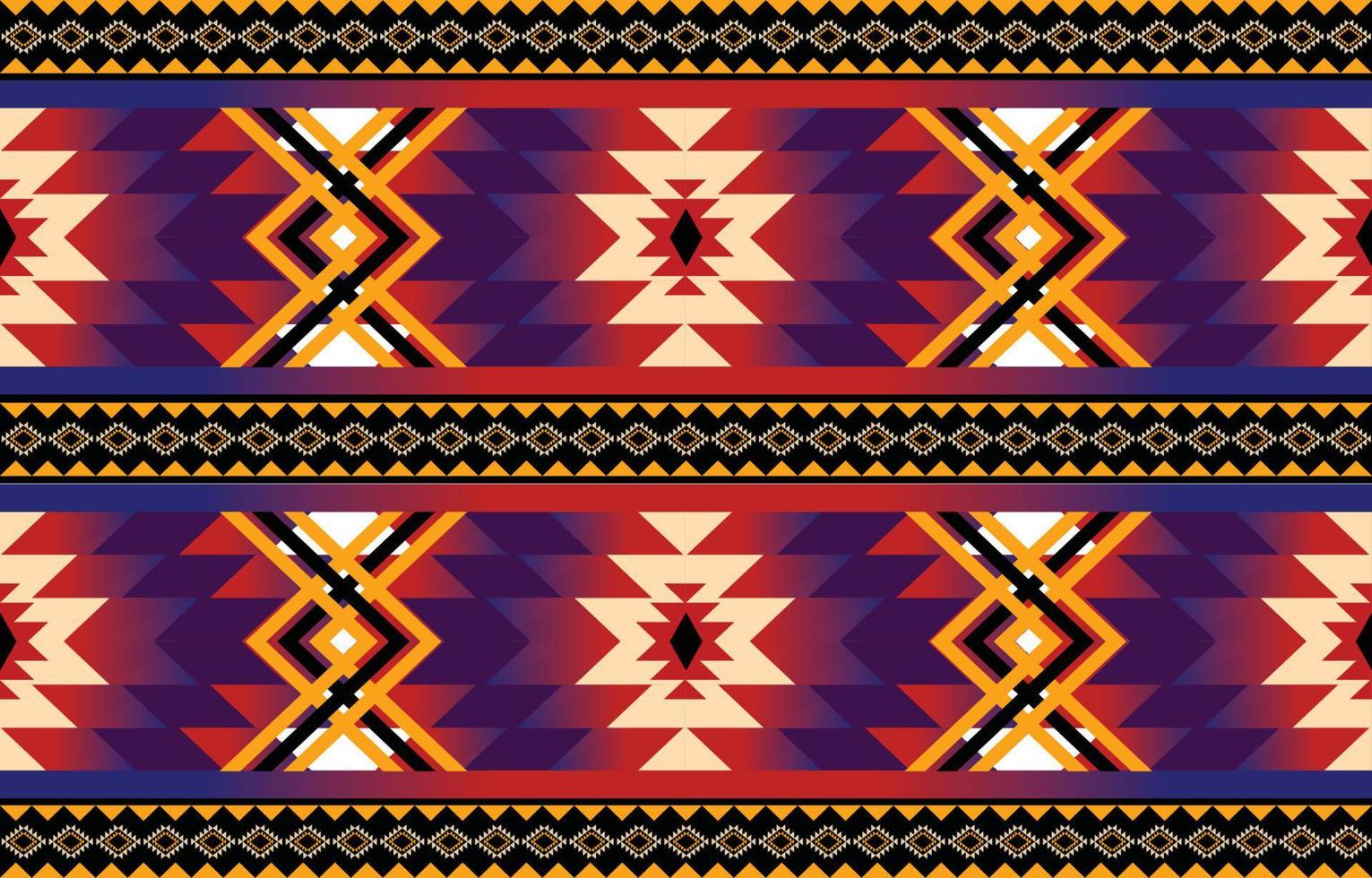 ethnischer geometrischer Mustervektor. einheimisches afroamerikanisches mexikanisches indonesisches aztekenmotiv und böhmische musterelemente. entworfen für hintergrund, tapete, druck, verpackung, fliesen, batik.vektor aztekenmotiv vektor