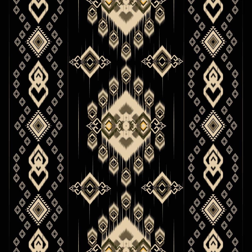 ikat paisley. geometrisk etnisk mönster orientalisk afrikansk amerikan Pakistan, Asien, Aztec motiv textil- och bohemisk.design för bakgrund, tapeter, matta skriva ut, tyg, batik, kakel. ikat mönster vektor. vektor