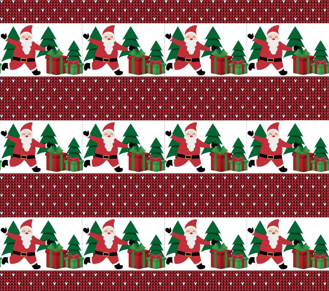 stickat jul och ny år mönster. ull stickning Tröja design. tapet omslag papper textil- skriva ut. vektor