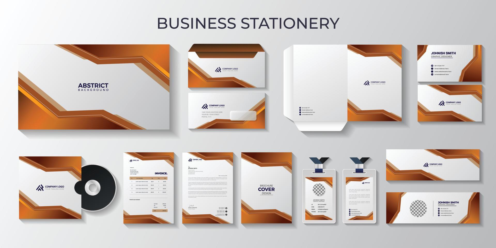 stationär, brev och kuvert, identitet design, företag identitet, företag identitet, branding design, CD design, företags- brevpapper, vektor