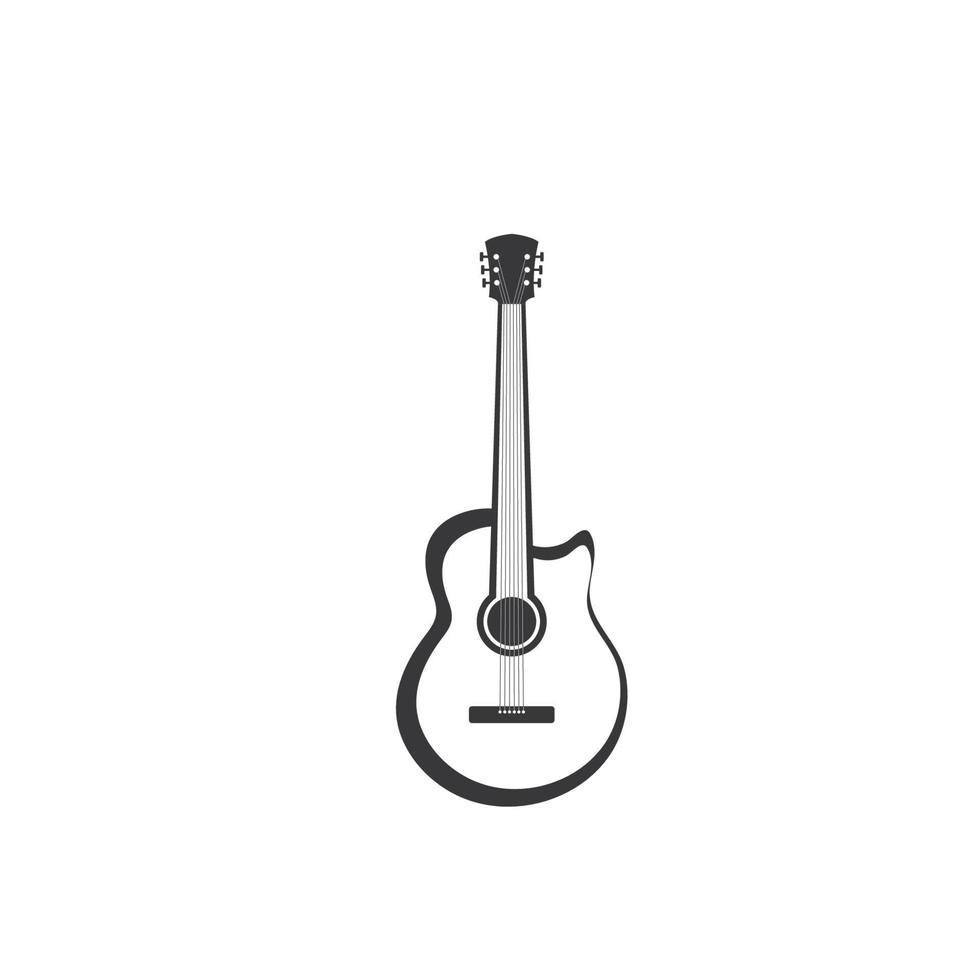 gitarre logo vorlage vektor symbol illustration