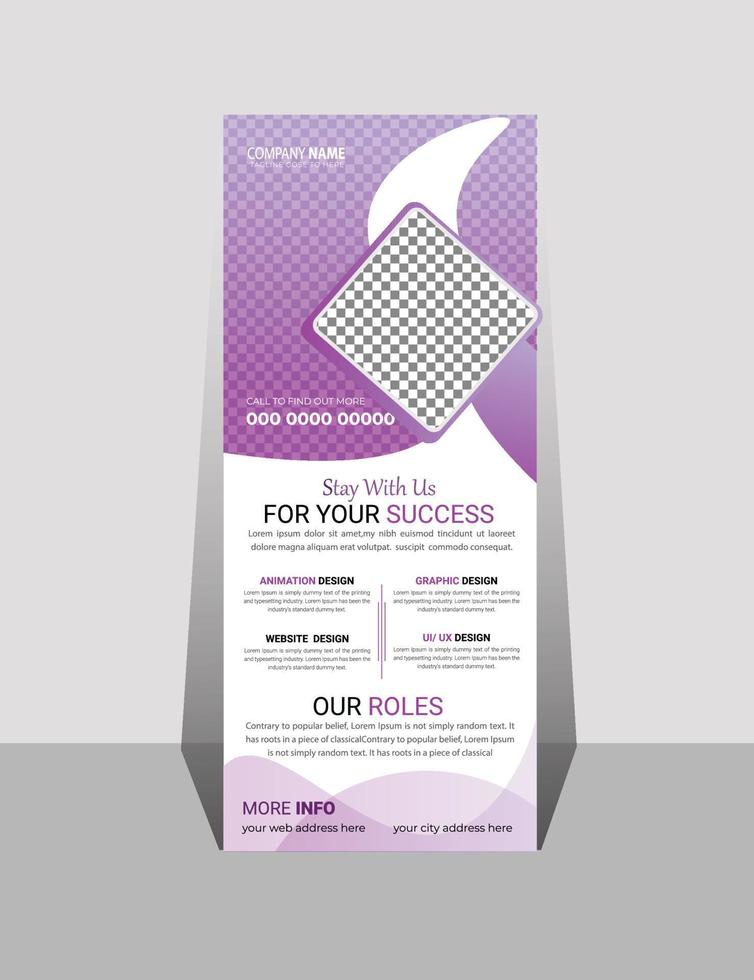 moderne Business-Rollup-Banner-Designvorlage vektor