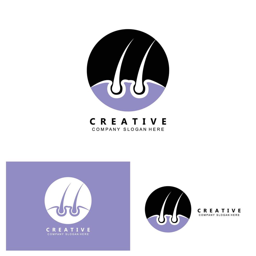 hårvård logotyp vektor ikon hud hälsa illustration designkoncept