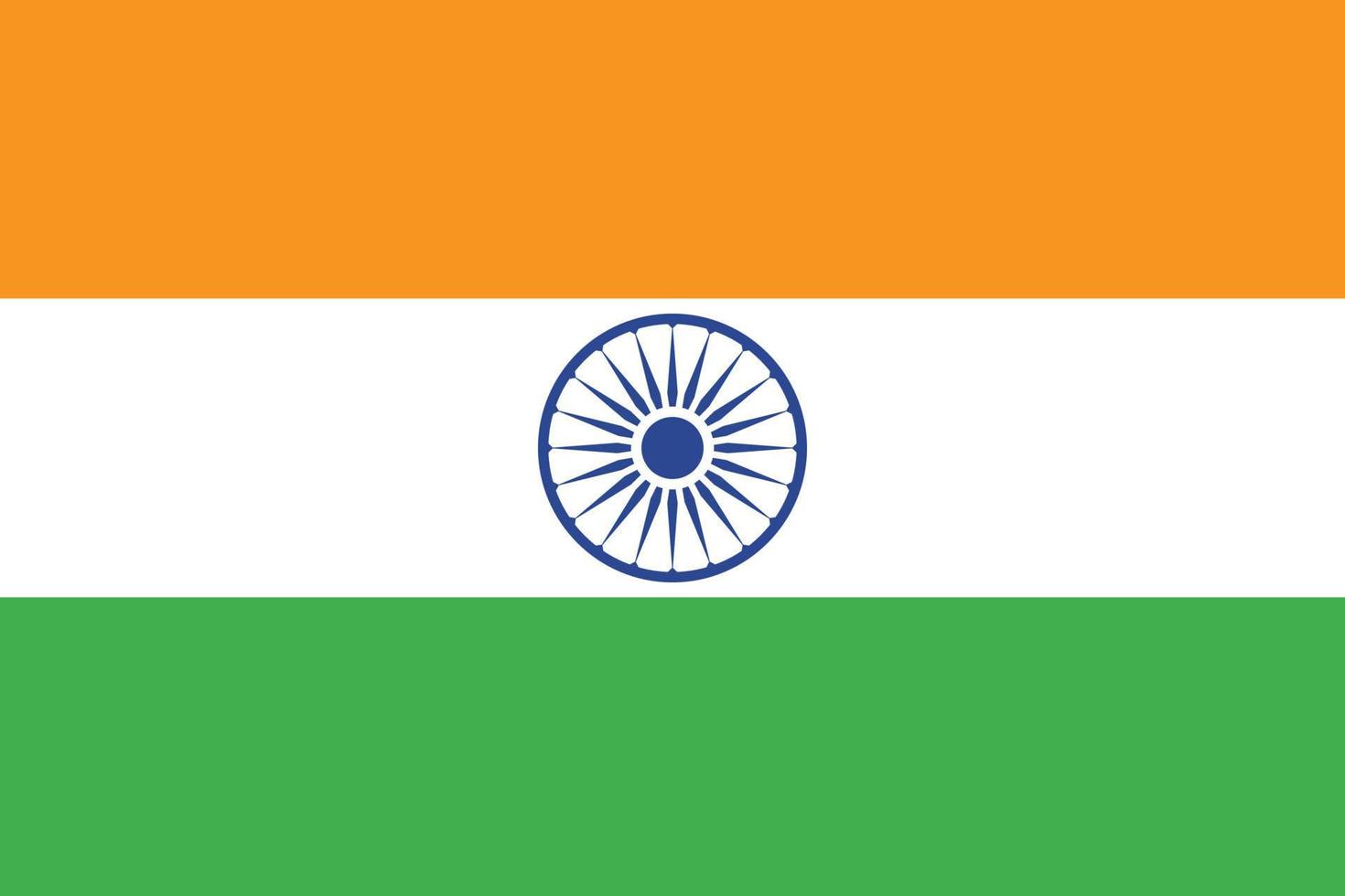 Indien flagga design vektor