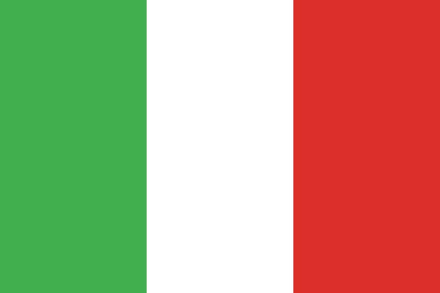 Design der italienischen Flagge vektor