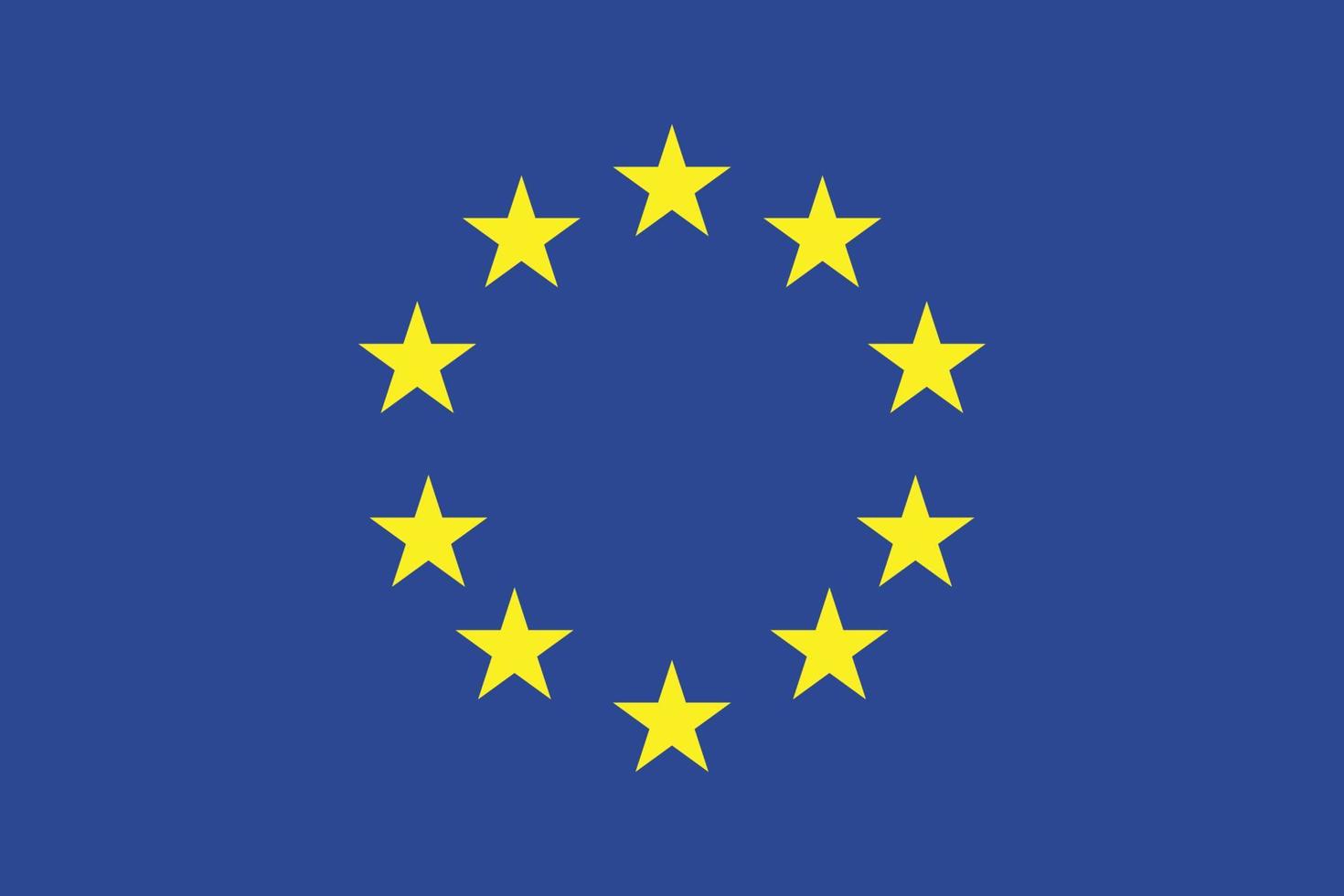 Flaggendesign der Europäischen Union vektor