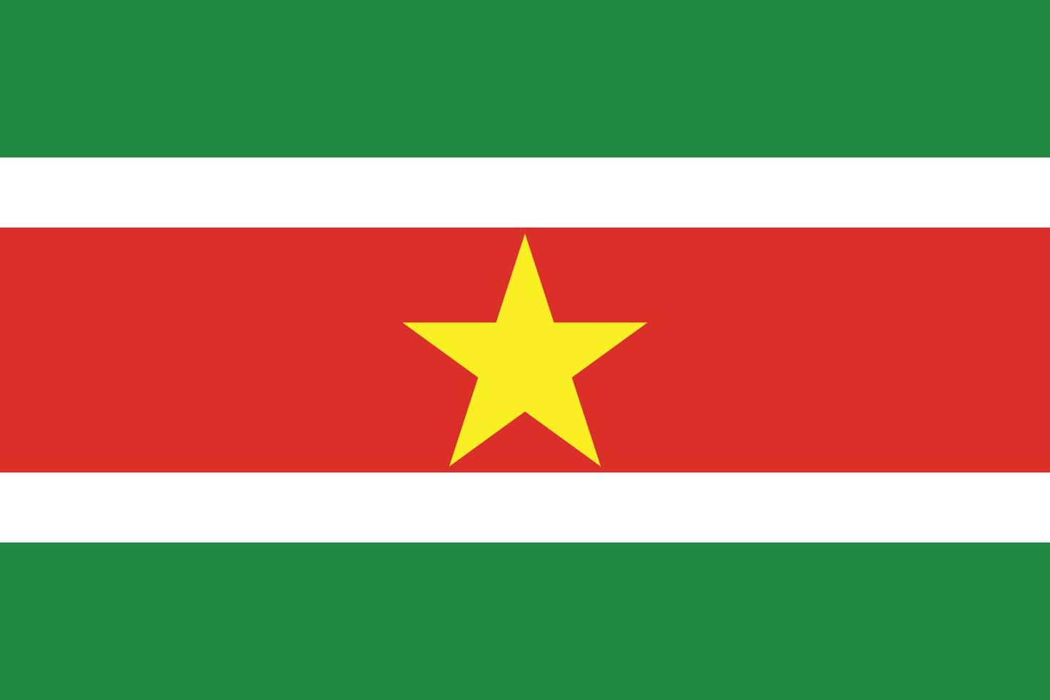 flagga av suriname design vektor