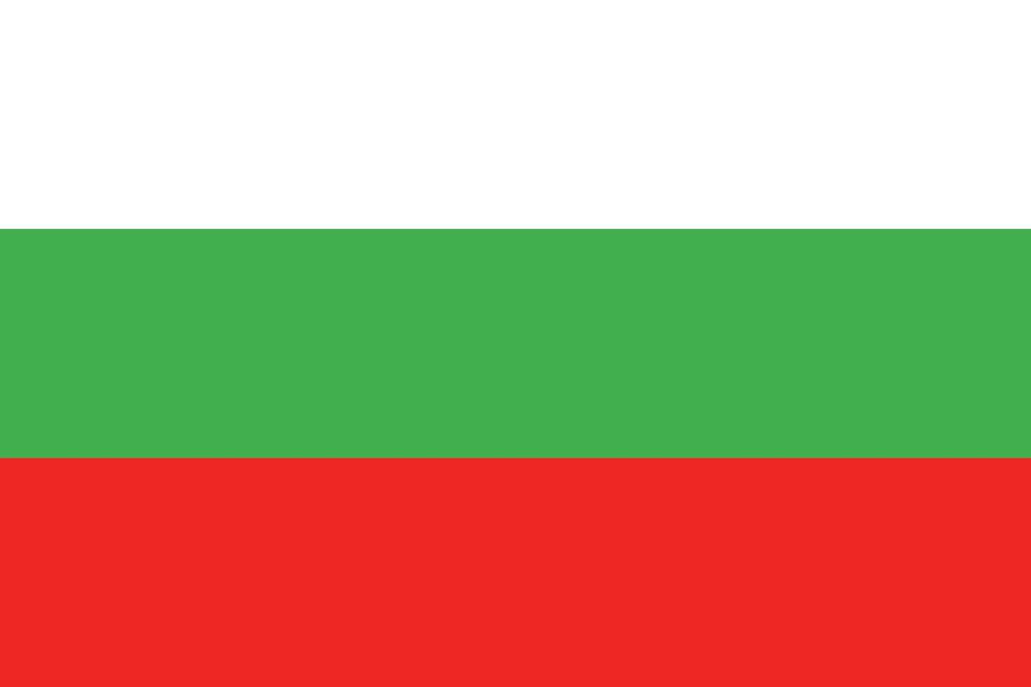 Design der bulgarischen Flagge vektor