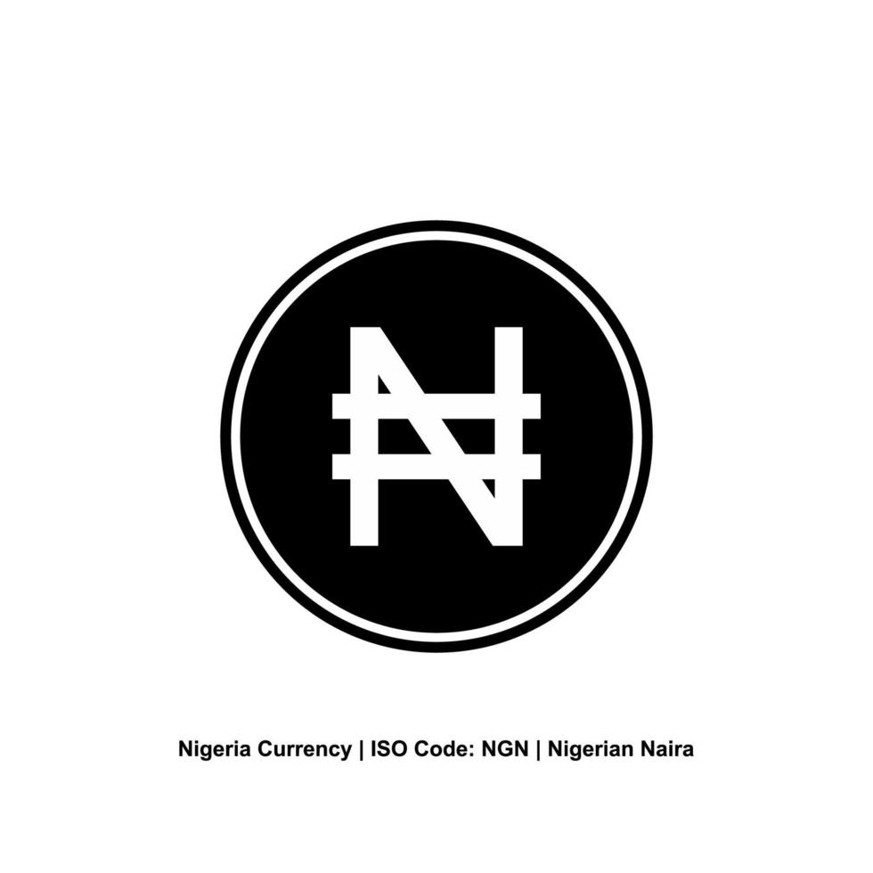 nigeria valuta symbol, nigerian naira ikon, ngn tecken. vektor illustration