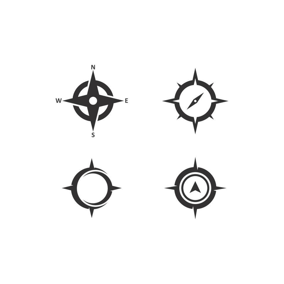 Kompass Logo Vorlage Vektor Icon Illustration