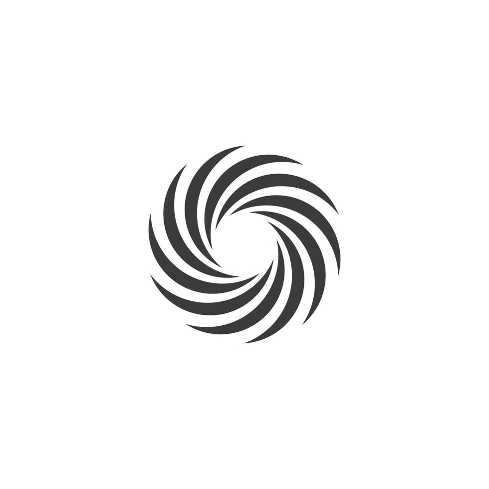 abstrakt spiral logotyp mall vektor ikon