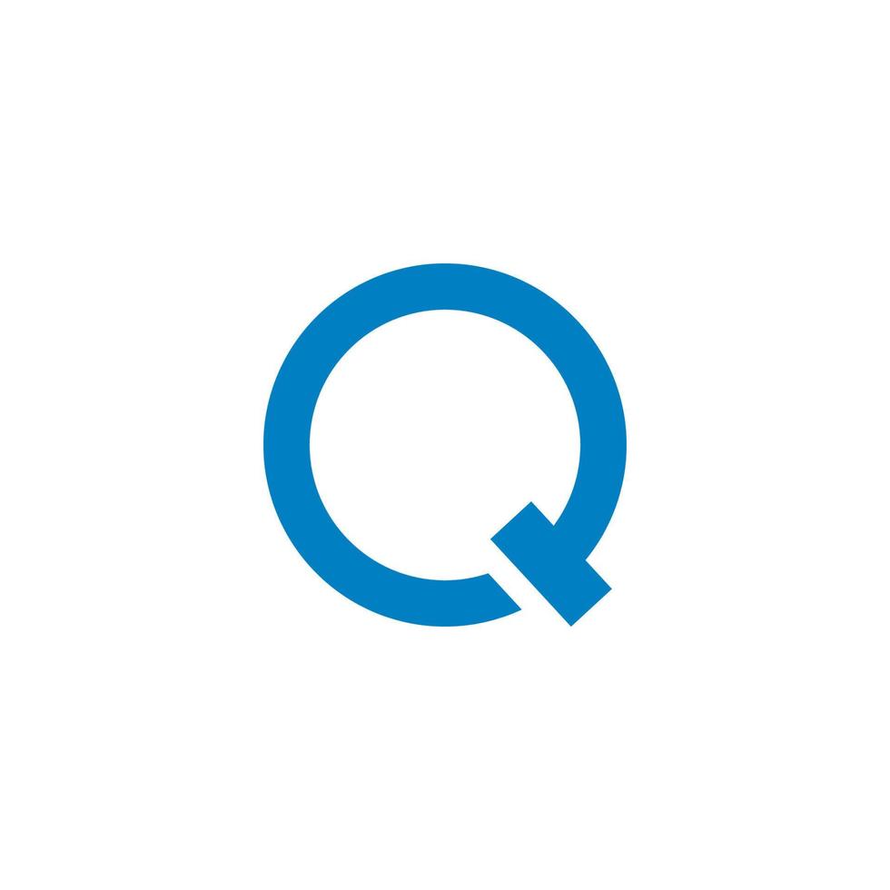 q-Buchstaben-Logo-Vorlagenvektor vektor