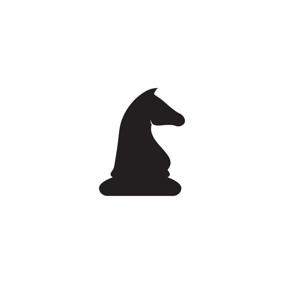 Vektor-Schachfigur-Set für Logo-Design, Ritter-Symbol-Illustration vektor