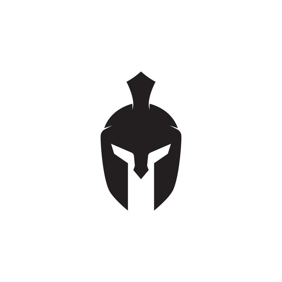 vektor tecken. spartansk hjälm logotyp mall vektor ikon