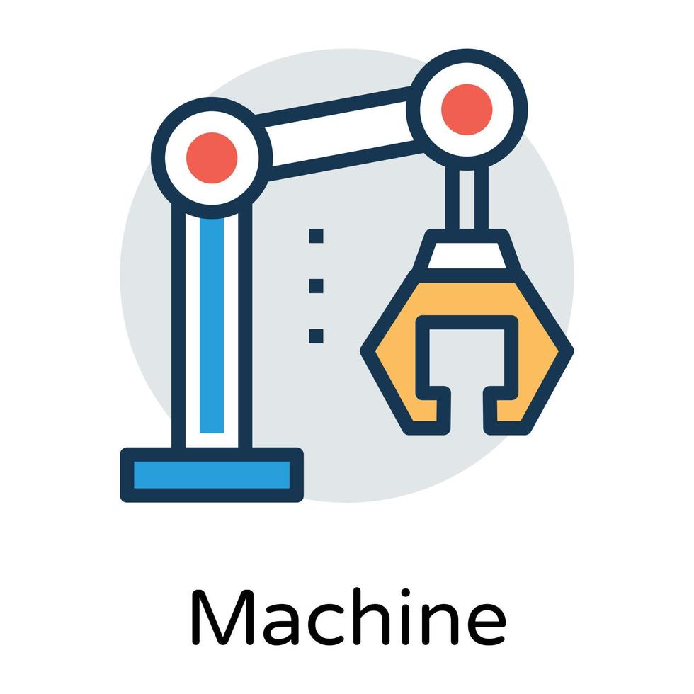 trendig industriell robot vektor