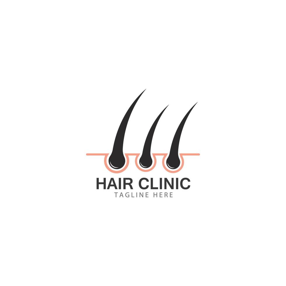 Haarbehandlung Dermatologie Logo Vorlage Symbol Vektor Illustration