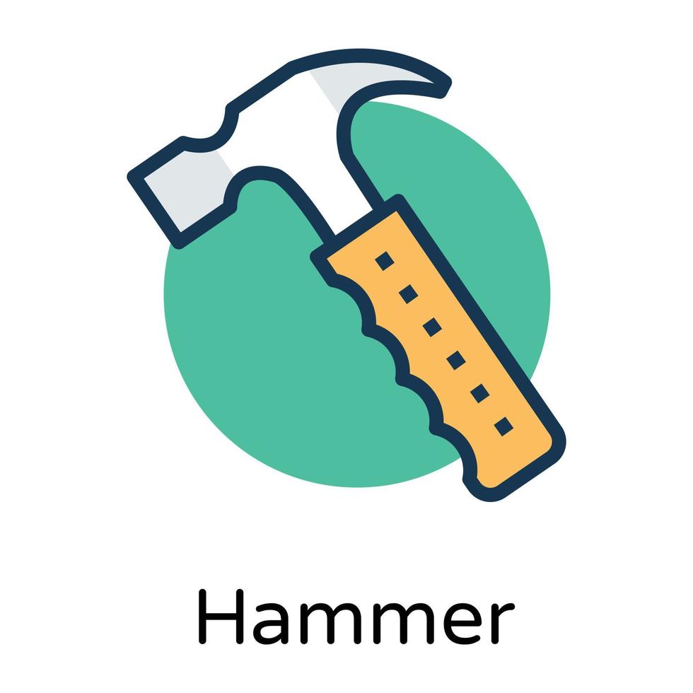 trendige Hammerkonzepte vektor