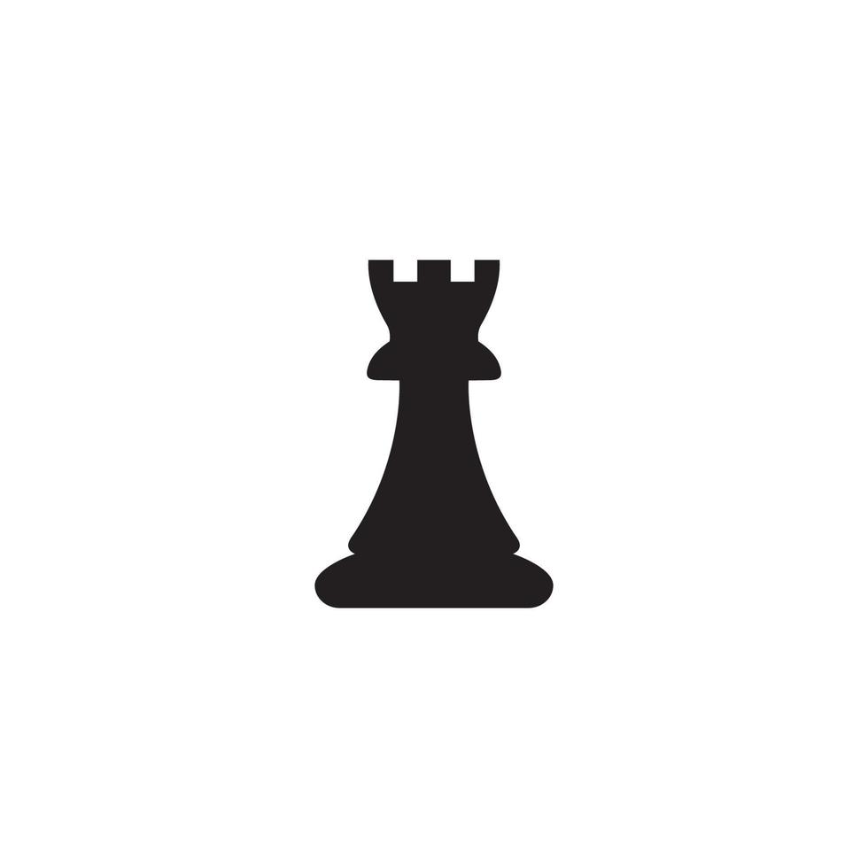 vektor schack bit uppsättning för logotyp design, torn ikon illustration